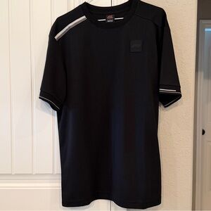 Formula 1 F1 Black with Gray Accents Men's Shirt, Size Large